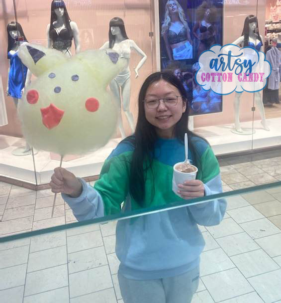 Pikachu Cotton Candy! 💛💛💛 Artsy Cotton Candy, Westfield Topanga Ma