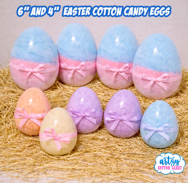 Cotton Candy Easter Eggs