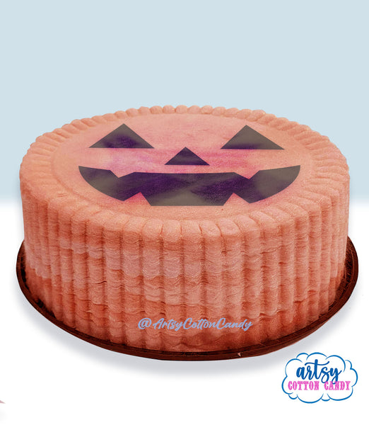 Halloween Cotton Candy Cake, Ghost, Jack Skellington, Pumpkin cake,  Floss Candy Cake, vegan gluten dairy free, unique dessert, viral cake