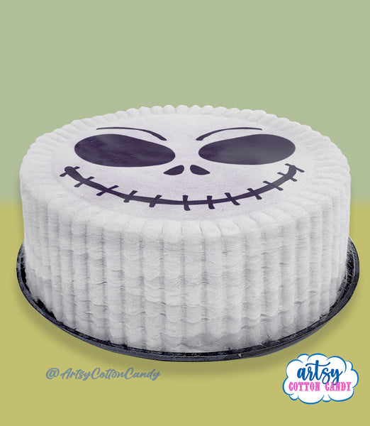 Halloween Cotton Candy Cake, Ghost, Jack Skellington, Pumpkin cake,  Floss Candy Cake, vegan gluten dairy free, unique dessert, viral cake