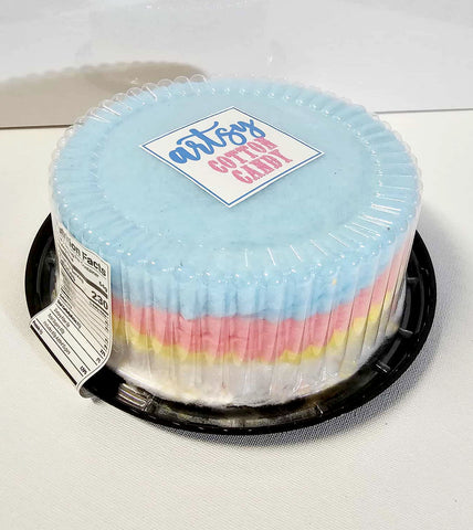 7.5 inches Cotton Candy Cake, Rainbow Birthday Cake, Unicorn theme party, Floss Candy Cake, vegan gluten dairy free, unique dessert, viral cake