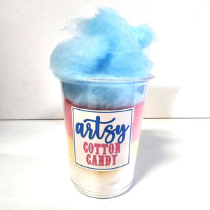 Rainbow 4 color Cotton Candy Tub, Rainbow Birthday tubs, Unicorn theme party, Floss Candy, vegan gluten dairy free, unique dessert